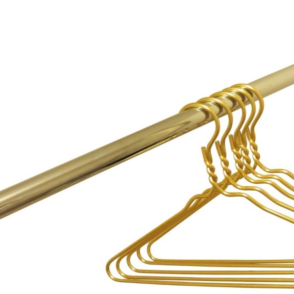 Lazery Beautiful Gold Aluminum Metal Coat Hangers Heavy Duty Suit