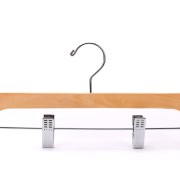 natural wood hangers with clips 2