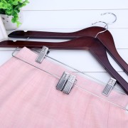 wooden hangers with clips 2